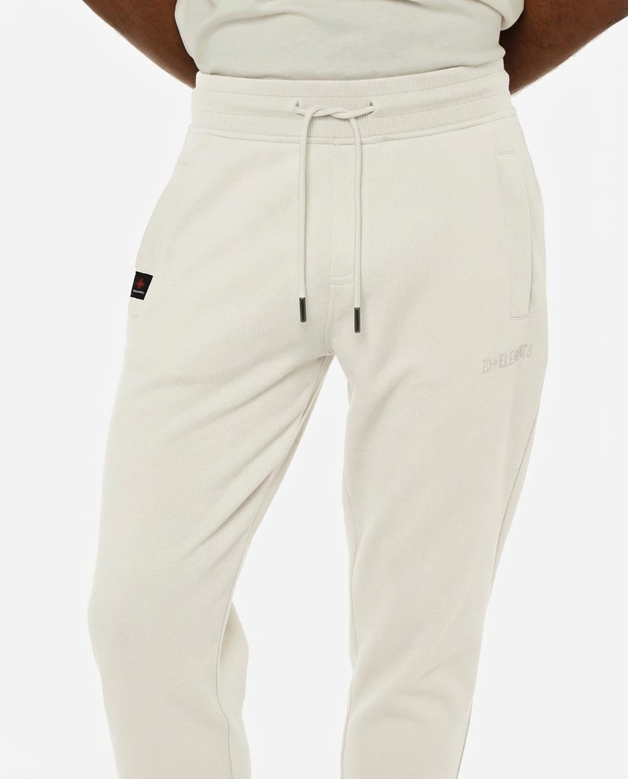 Pantaloni felpa in piquet con tasche con zip