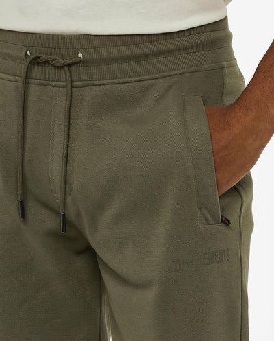 Pantaloni felpa in piquet con tasche con zip