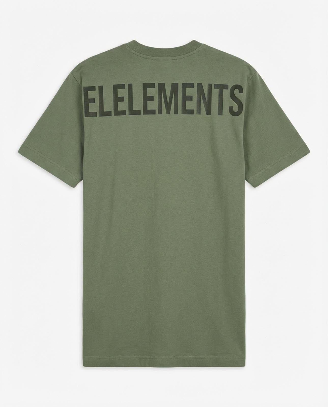 T-shirt girocollo maniche corte, logo stampato lato cuore in tono e stampa sul dietro