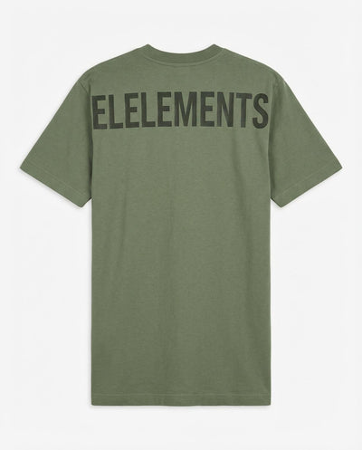 T-shirt girocollo maniche corte, logo stampato lato cuore in tono e stampa sul dietro