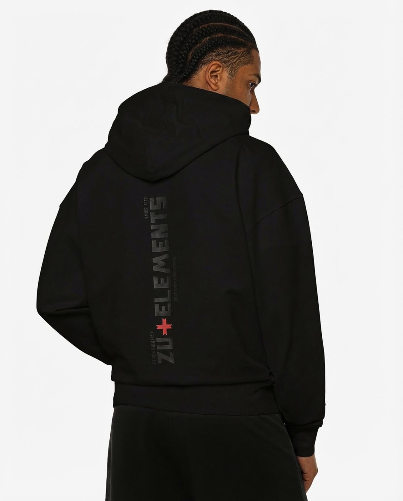 Felpa zip con cappuccio, logo stampato sul davanti e dietro, interno cappuccio in mesh