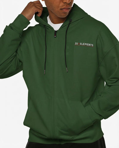 Felpa zip con cappuccio, logo stampato sul davanti e dietro, interno cappuccio in mesh