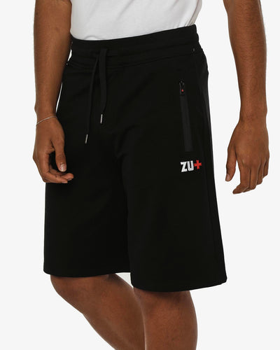 Bermuda felpa relaxed fit, tasche con zip waterproof