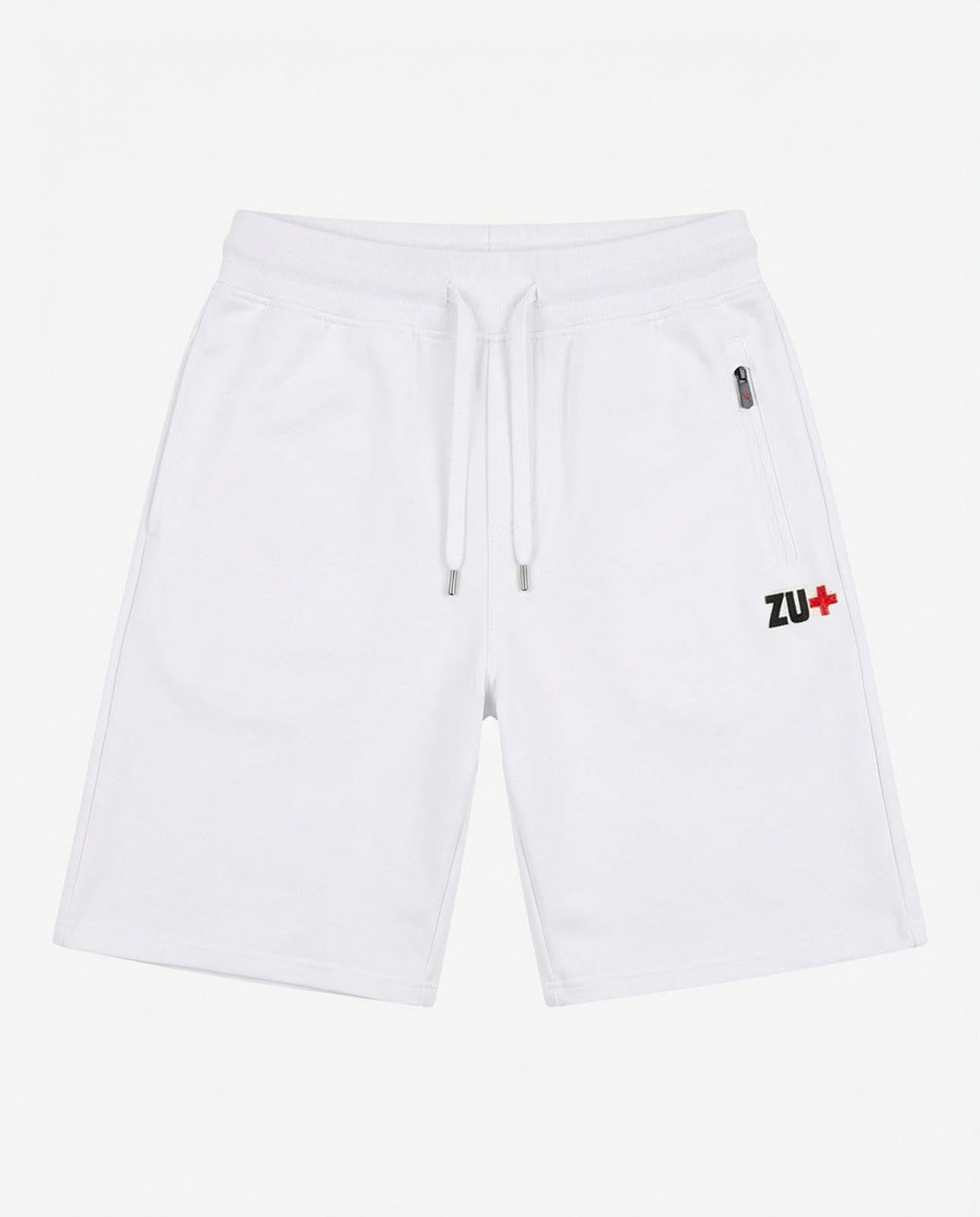 Bermuda felpa relaxed fit, tasche con zip waterproof