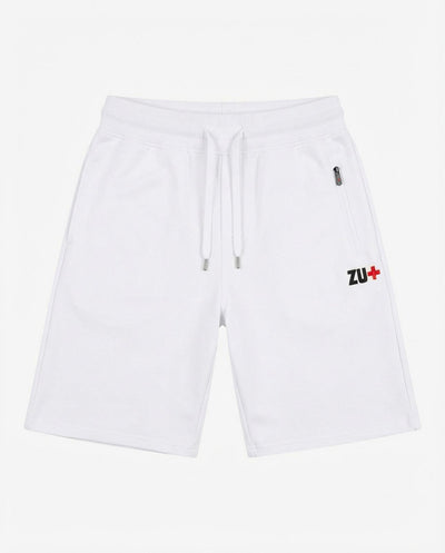 Bermuda felpa relaxed fit, tasche con zip waterproof