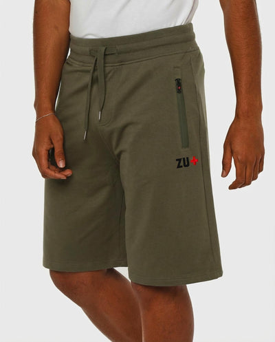 Bermuda felpa relaxed fit, tasche con zip waterproof