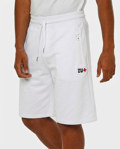 Bermuda felpa relaxed fit, tasche con zip waterproof