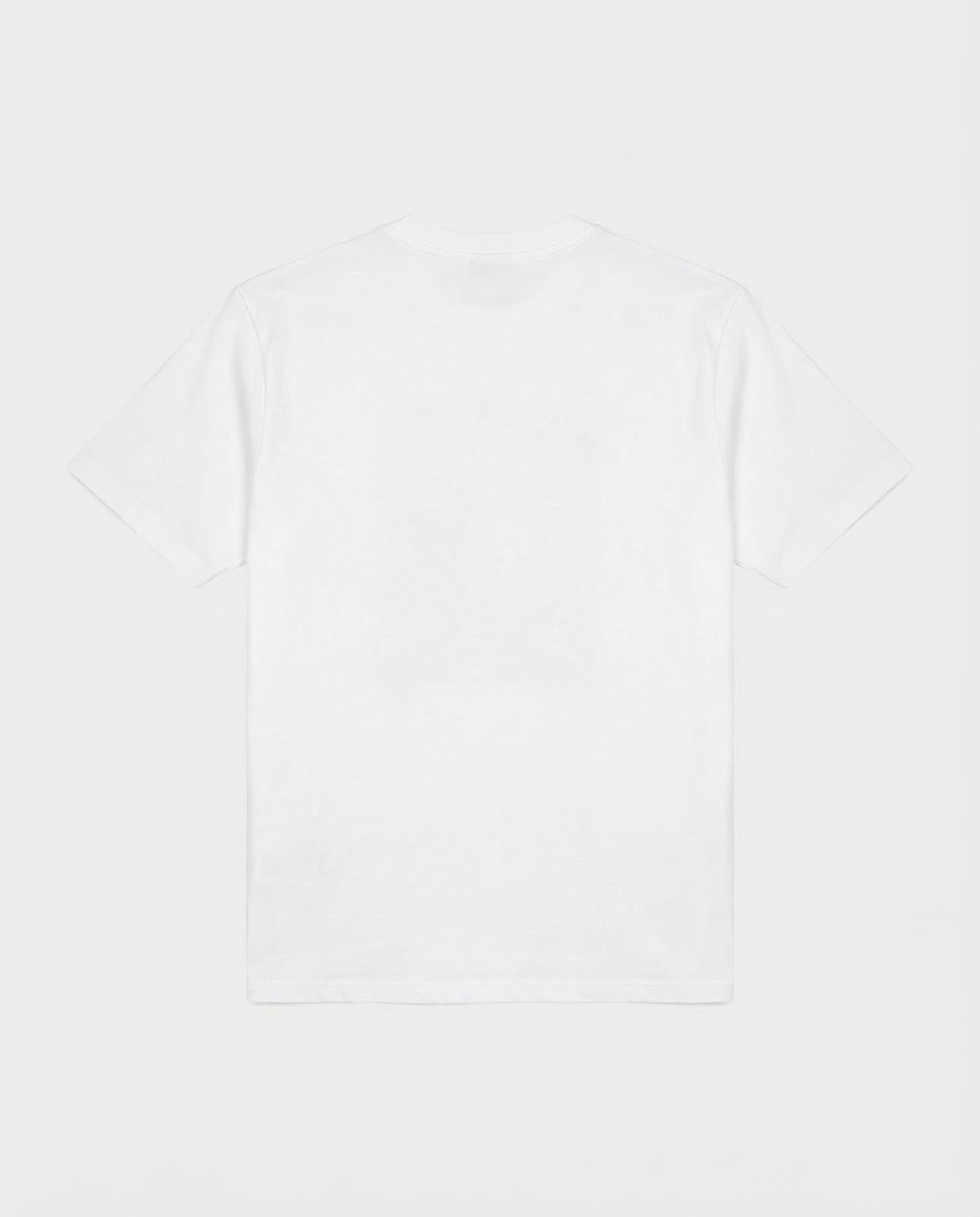 T-shirt girocollo maniche corte con stampa frontale – Optical Black