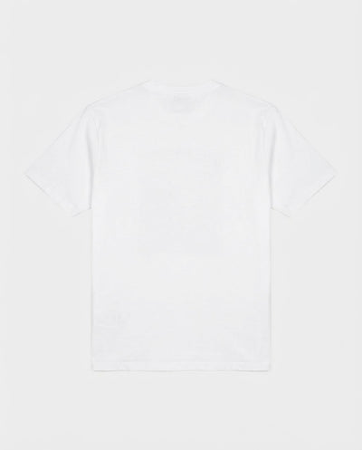 T-shirt girocollo maniche corte con stampa frontale – Optical Black