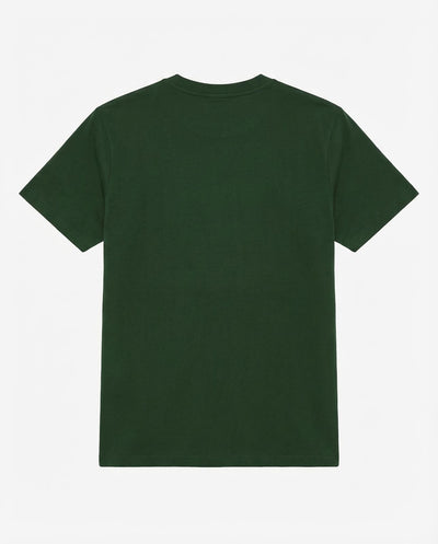 T-shirt girocollo maniche corte con stampa frontale – Black