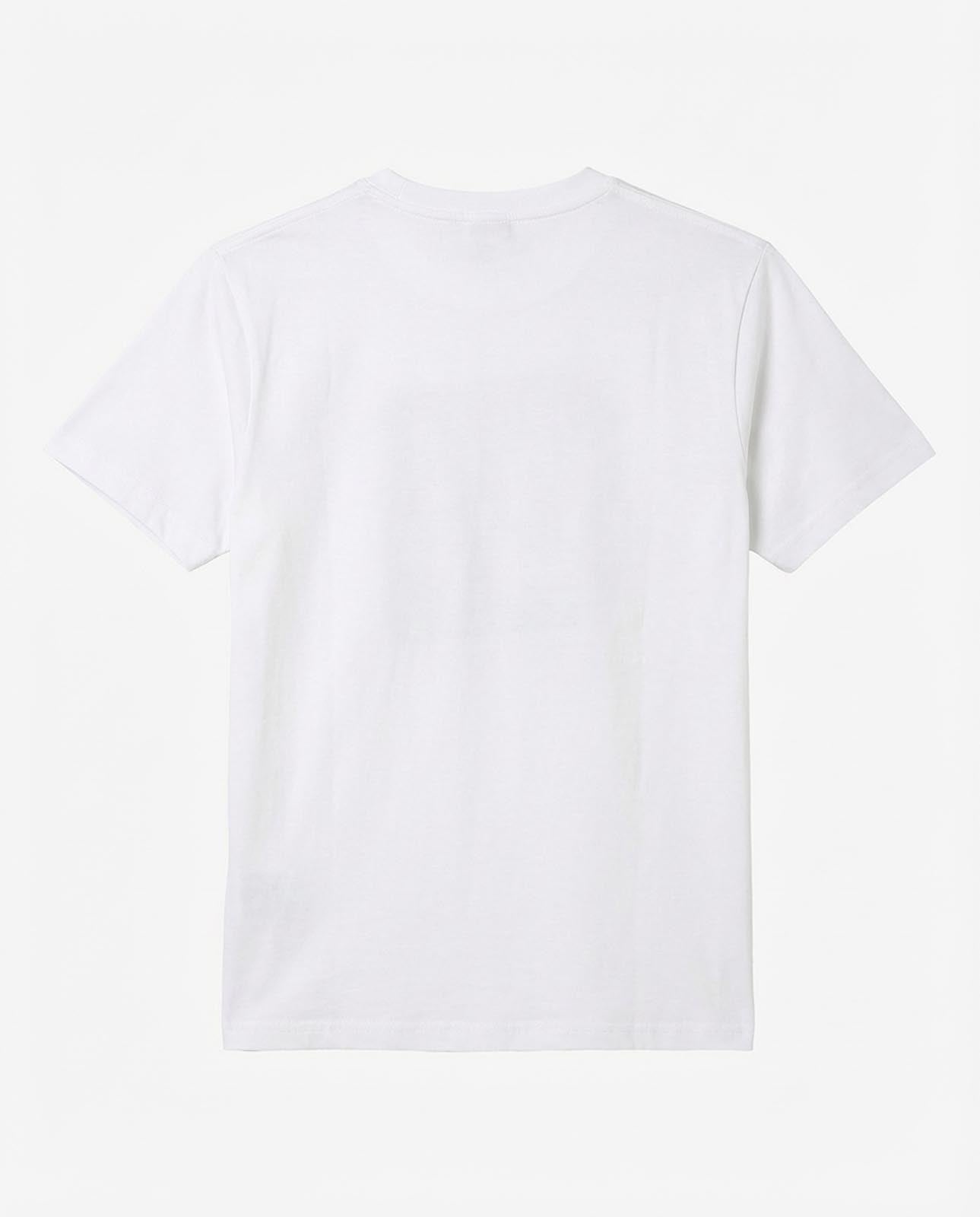 T-shirt girocollo maniche corte con stampa frontale – Black