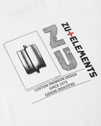 T-shirt girocollo maniche corte con stampa frontale – Black