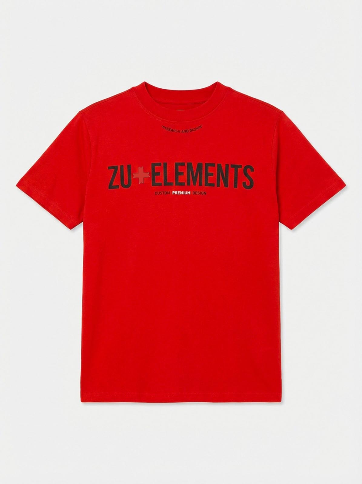 T-shirt girocollo maniche corte con logo frontale stampato