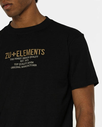 T-shirt girocollo maniche corte, stampa e ricamo frontale, bandina laterale in gross grain