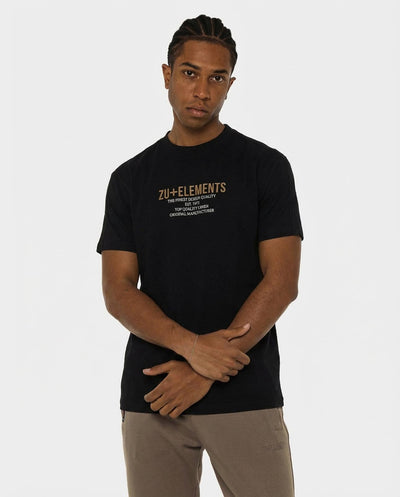 T-shirt girocollo maniche corte, stampa e ricamo frontale, bandina laterale in gross grain