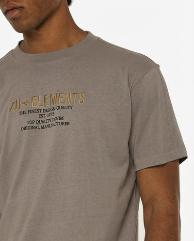 T-shirt girocollo maniche corte, stampa e ricamo frontale, bandina laterale in gross grain