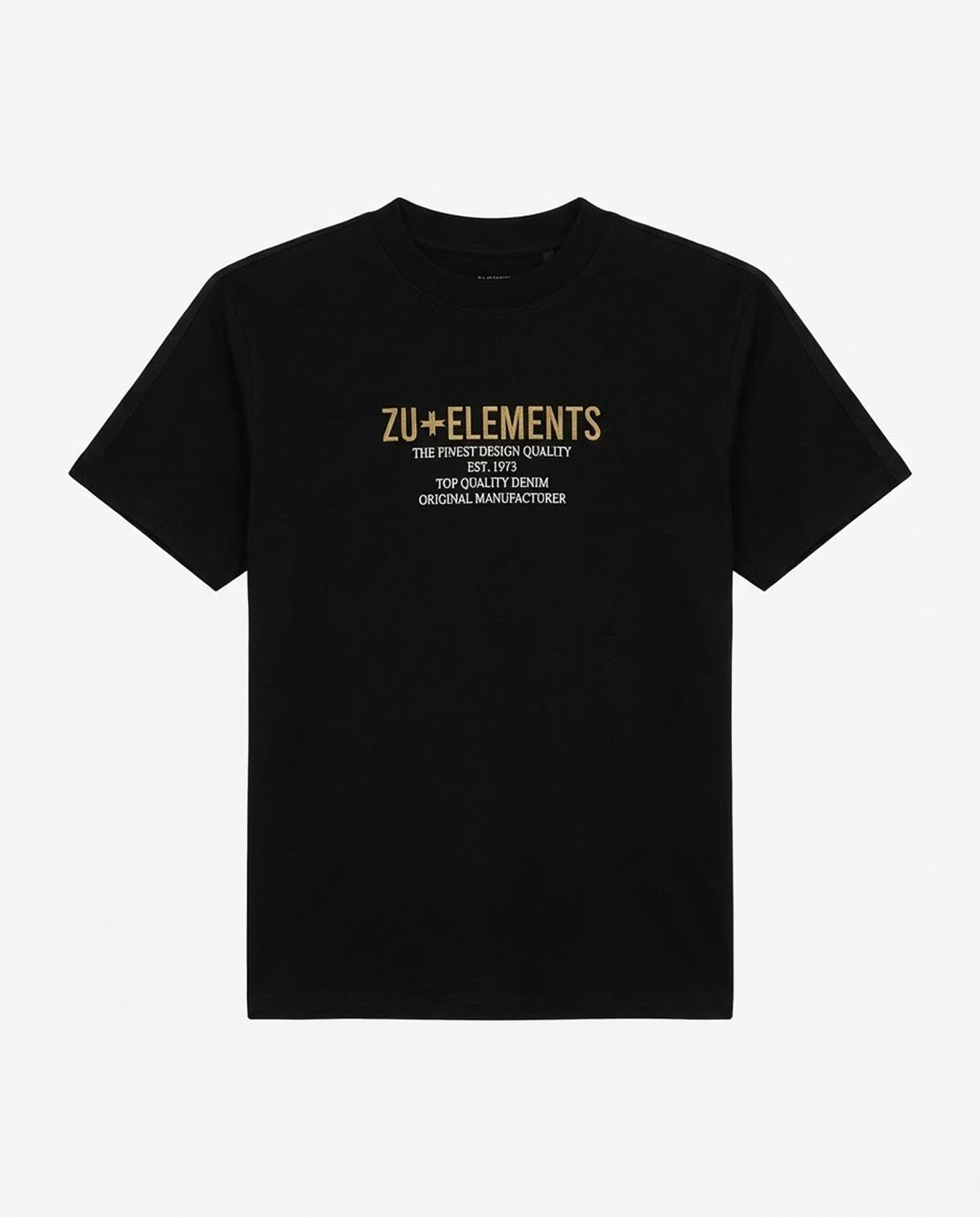 T-shirt girocollo maniche corte, stampa e ricamo frontale, bandina laterale in gross grain