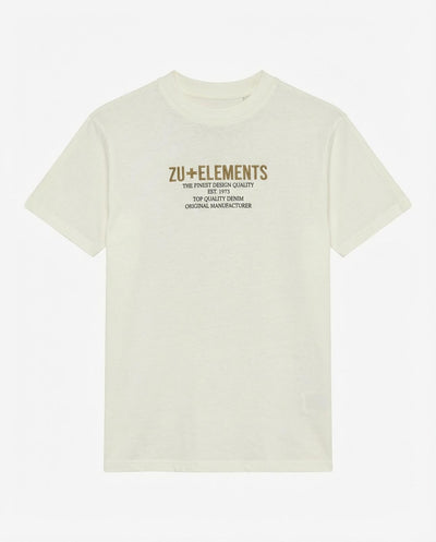 T-shirt girocollo maniche corte, stampa e ricamo frontale, bandina laterale in gross grain