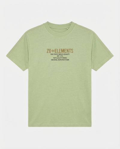 T-shirt girocollo maniche corte, stampa e ricamo frontale, bandina laterale in gross grain