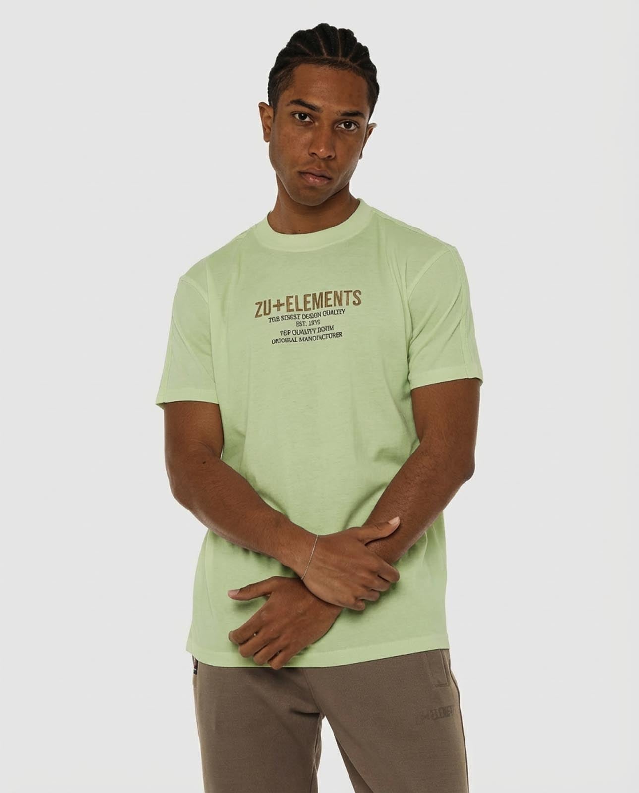 T-shirt girocollo maniche corte, stampa e ricamo frontale, bandina laterale in gross grain