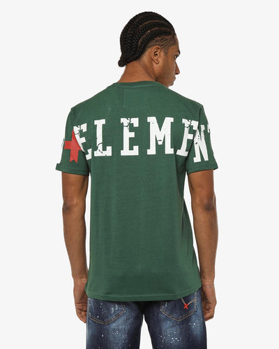 T-shirt girocollo maniche corte, logo stampato su maniche davanti e sul dietro