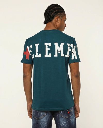 T-shirt girocollo maniche corte, logo stampato su maniche davanti e sul dietro