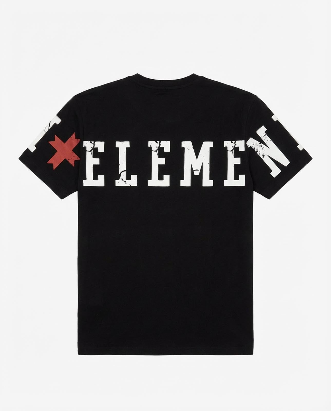 T-shirt girocollo maniche corte, logo stampato su maniche davanti e sul dietro