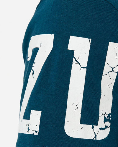 T-shirt girocollo maniche corte, logo stampato su maniche davanti e sul dietro