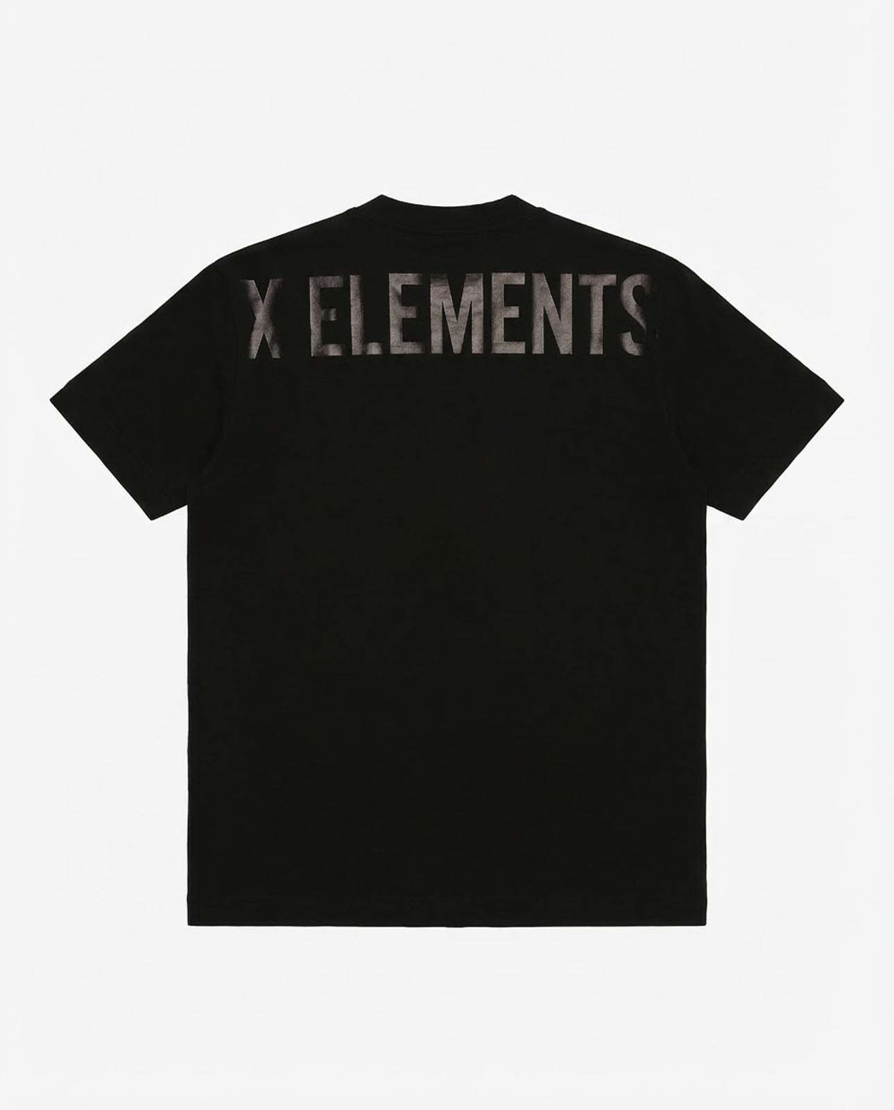 T-shirt girocollo maniche corte, logo stampato lato cuore in tono e stampa sul dietro