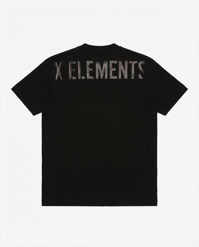 T-shirt girocollo maniche corte, logo stampato lato cuore in tono e stampa sul dietro