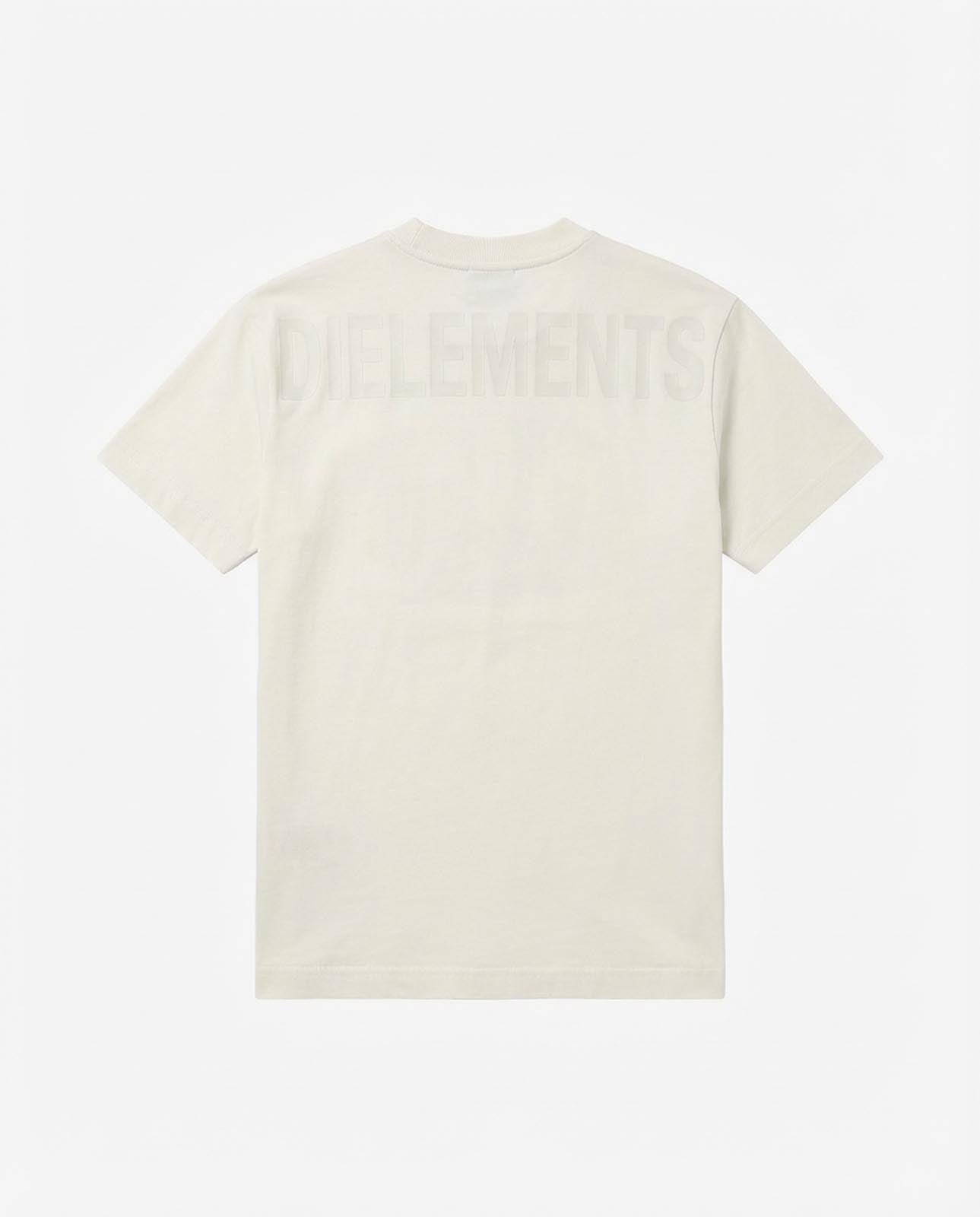 T-shirt girocollo maniche corte, logo stampato lato cuore in tono e stampa sul dietro