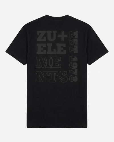 T-shirt girocollo maniche corte, stampa lato cuore e sul dietro – Optical Black