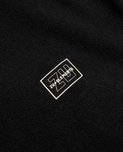 T-shirt girocollo maniche corte, stampa lato cuore e sul dietro – Optical Black