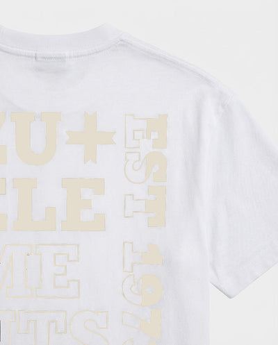 T-shirt girocollo maniche corte, stampa lato cuore e sul dietro – Optical Black