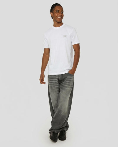 T-shirt girocollo maniche corte, stampa lato cuore e sul dietro – Optical Black