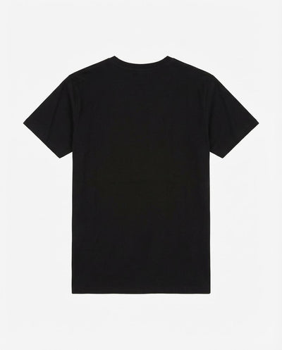 T-shirt girocollo maniche corte, stampa frontale, bandina laterale in gross grain applicata