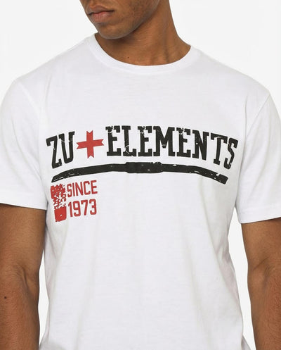 T-shirt girocollo maniche corte, stampa frontale, bandina laterale in gross grain applicata