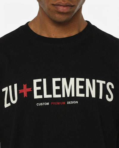 T-shirt manica lunga, logo frontale stampato, collo e polsi a coste