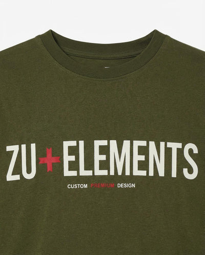 T-shirt manica lunga, logo frontale stampato, collo e polsi a coste