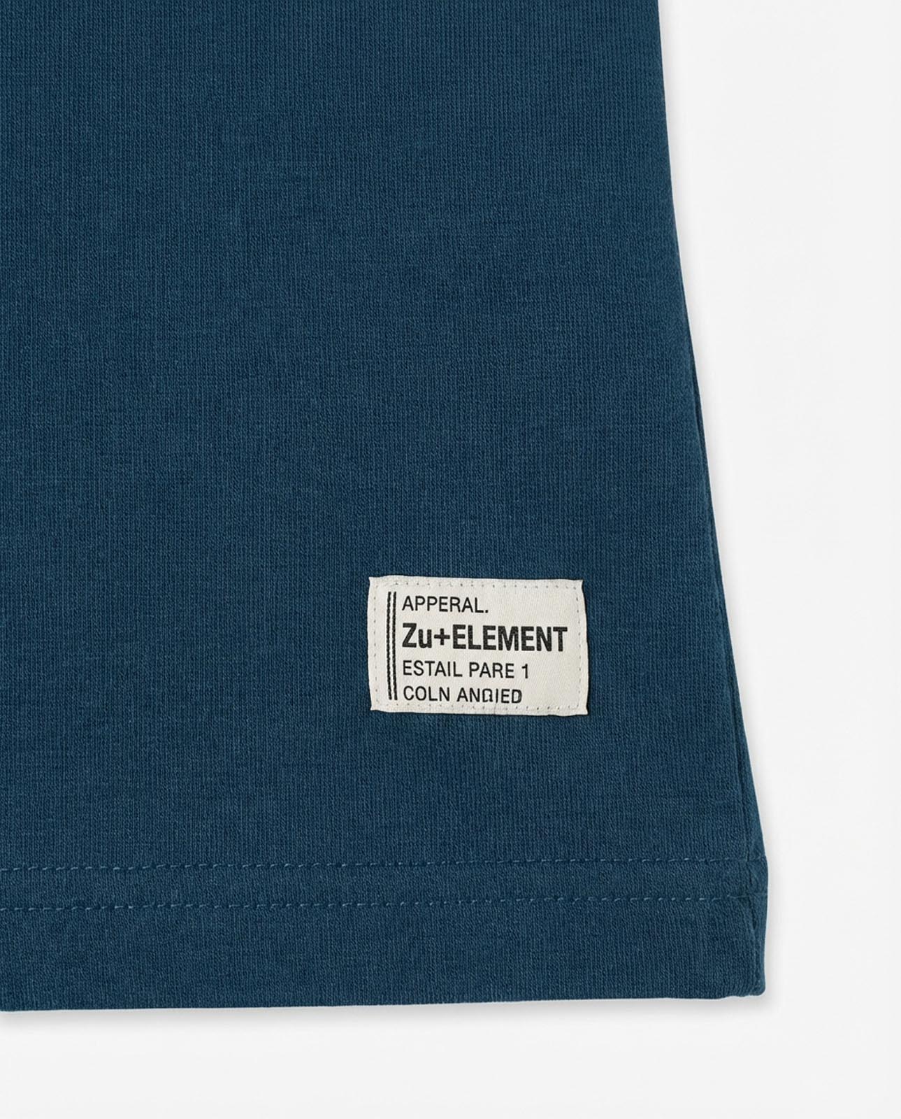 T-shirt manica lunga, logo lato cuore ricamato, collo e polsi a coste