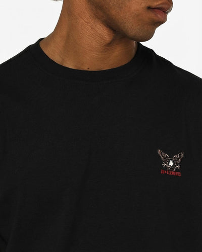 T-shirt girocollo maniche corte, stampa lato cuore e sul dietro