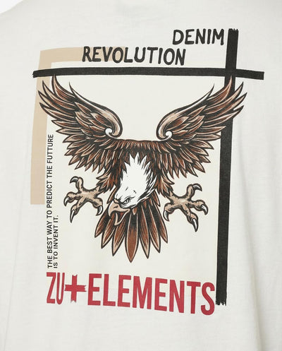 T-shirt girocollo maniche corte, stampa lato cuore e sul dietro