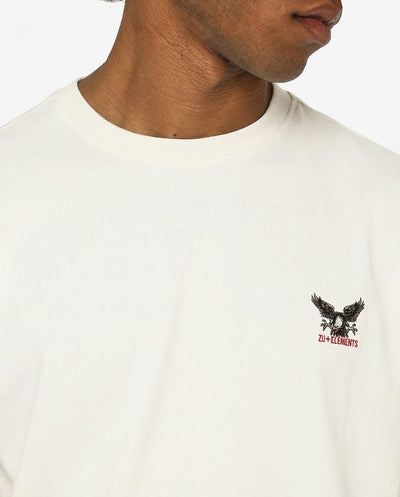 T-shirt girocollo maniche corte, stampa lato cuore e sul dietro