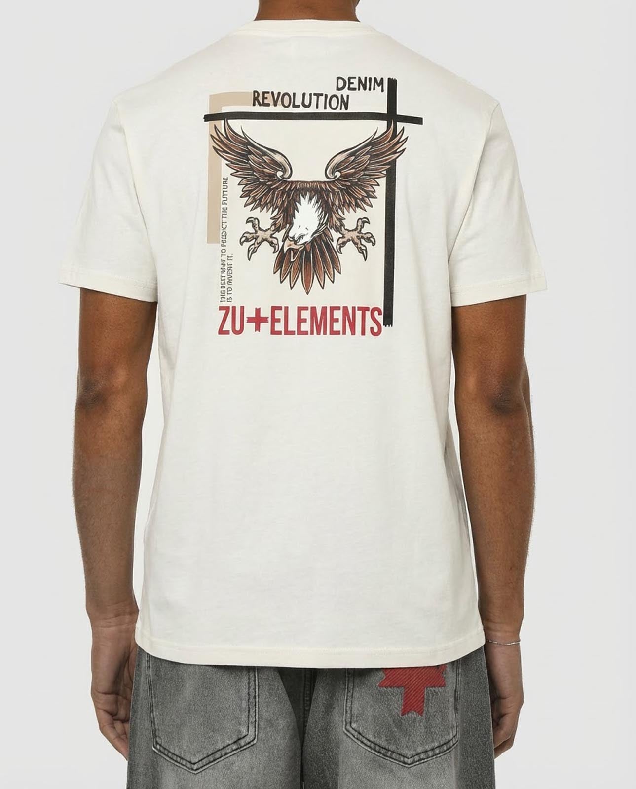 T-shirt girocollo maniche corte, stampa lato cuore e sul dietro