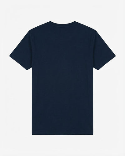 T-shirt maniche corte scollo a v, logo ricamato lato cuore