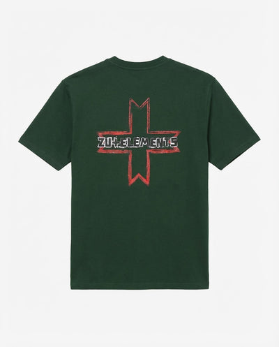 T-shirt girocollo maniche corte, stampa lato cuore logata