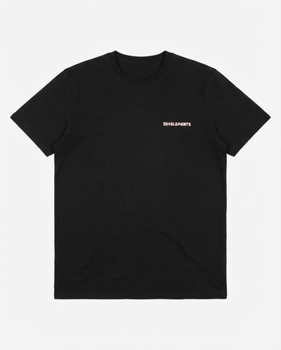 T-shirt girocollo maniche corte, stampa lato cuore logata