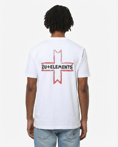 T-shirt girocollo maniche corte, stampa lato cuore logata