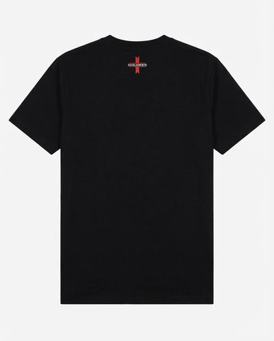 T-shirt girocollo maniche corte, stampa frontale logata