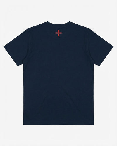 T-shirt girocollo maniche corte, stampa frontale logata